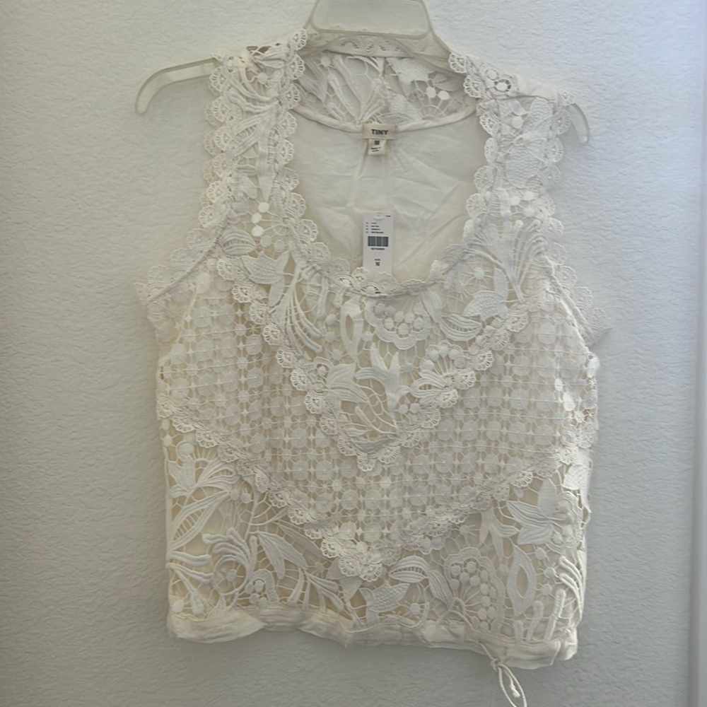 Anthropologie Tiny Brand: Lace top Ivory